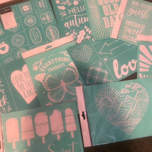 11 new 8x12 chalk couture silkscreen transfers - Picture 2 of 4